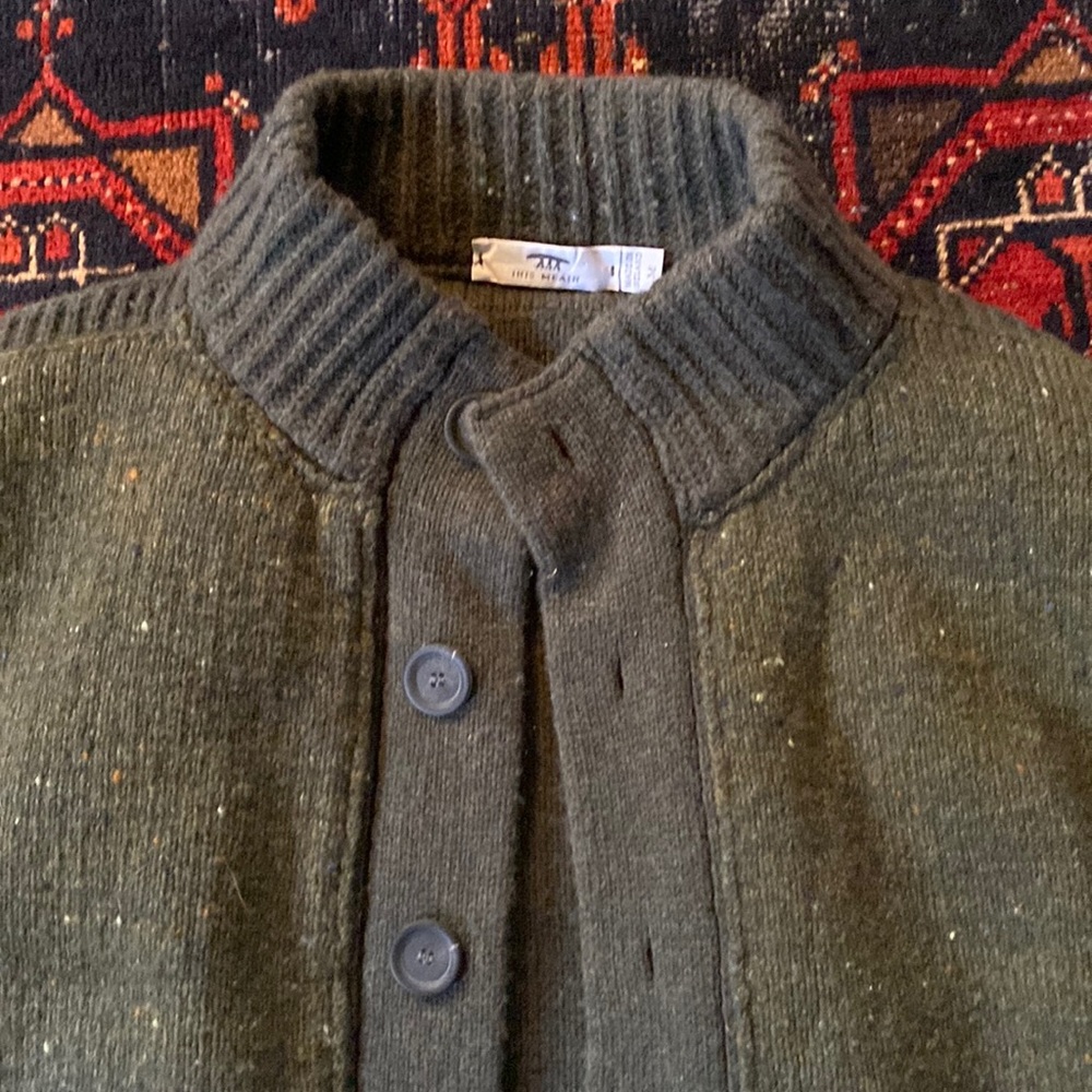 Inis Meain Button Up Sweater